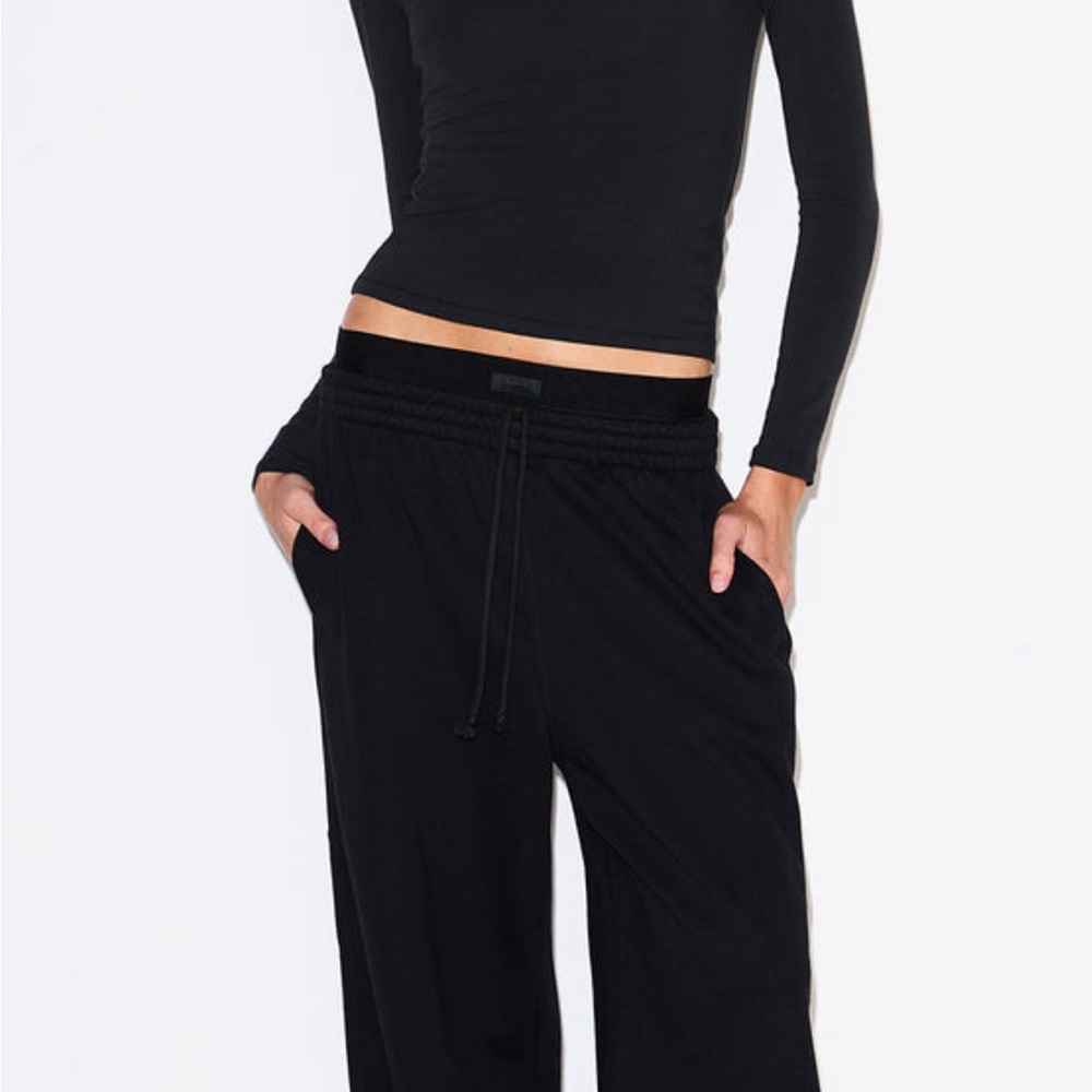 SKIMS Black Track Pants